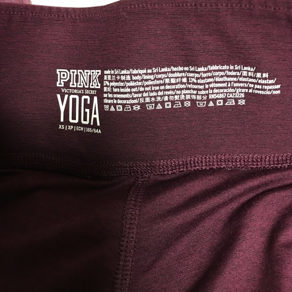 Pink Victoria Secret Yoga Leggings Purple-SZ XS - Picture 5 of 7